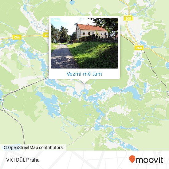 Vlčí Důl mapa