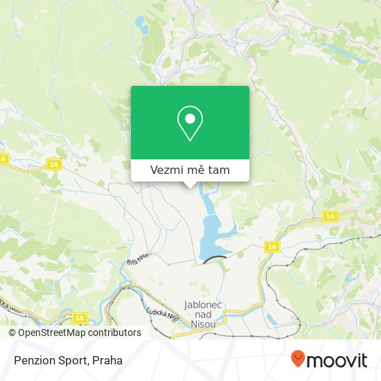 Penzion Sport mapa