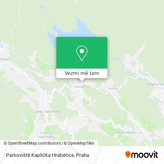 Parkoviště Kaplička Hrabětice mapa