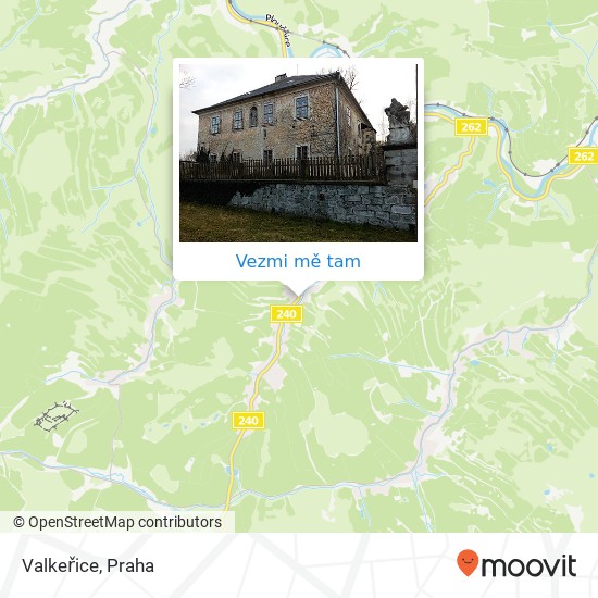 Valkeřice mapa