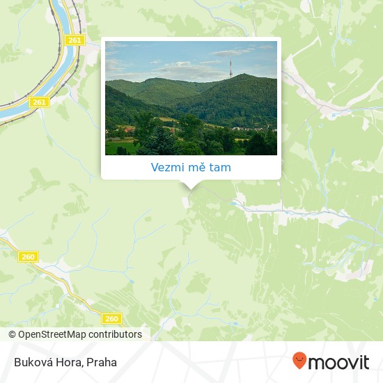 Buková Hora mapa