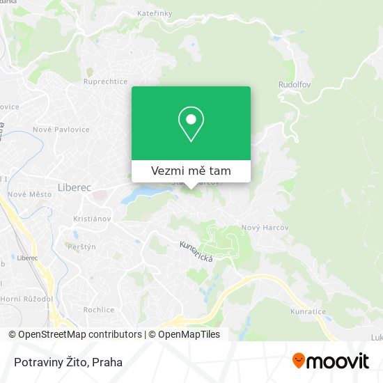Potraviny Žito mapa