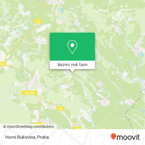 Horní Bukovina mapa