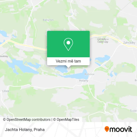 Jachta Holany mapa