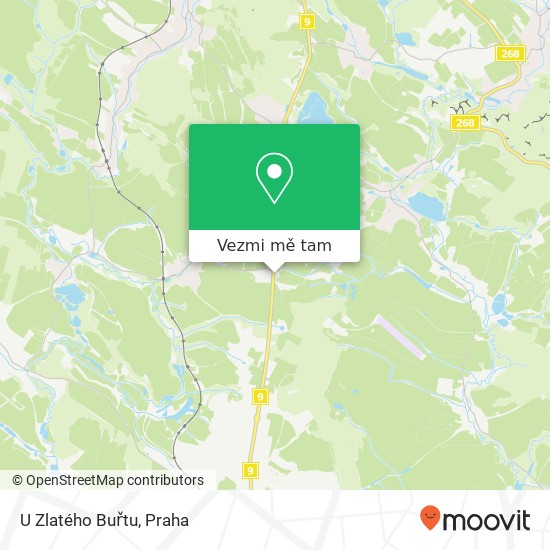 U Zlatého Buřtu mapa