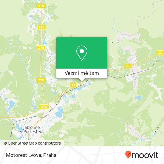 Motorest Lvova mapa