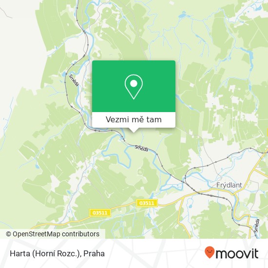 Harta (Horní Rozc.) mapa