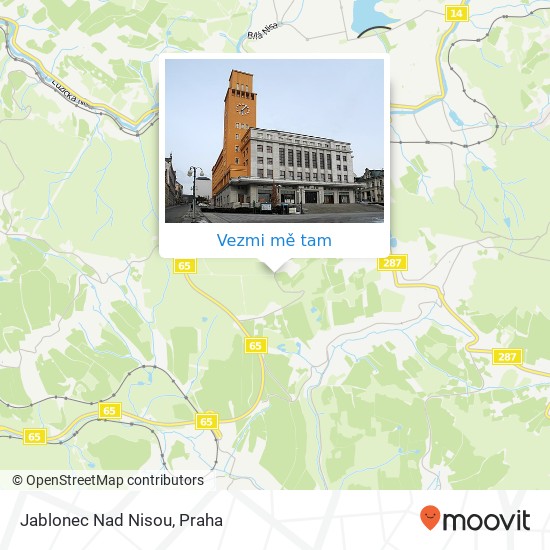 Jablonec Nad Nisou mapa