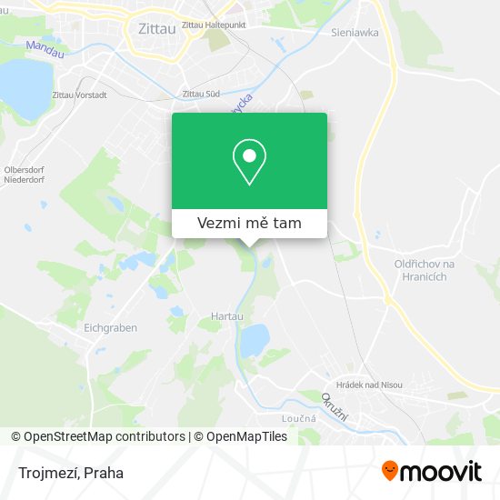 Trojmezí mapa