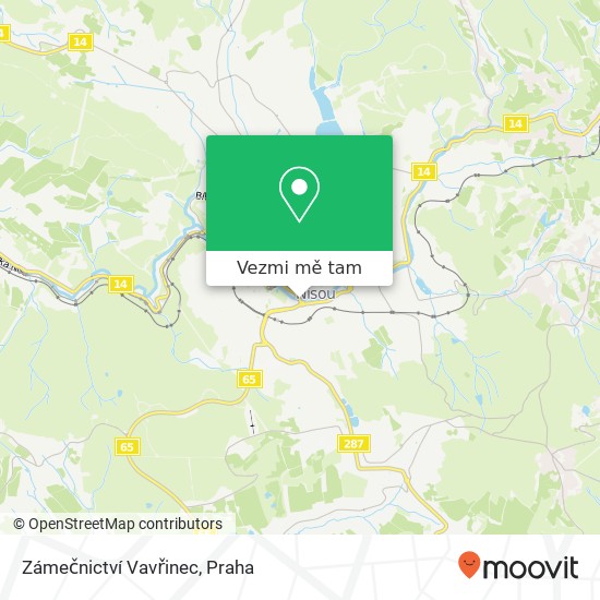 Zámečnictví Vavřinec mapa