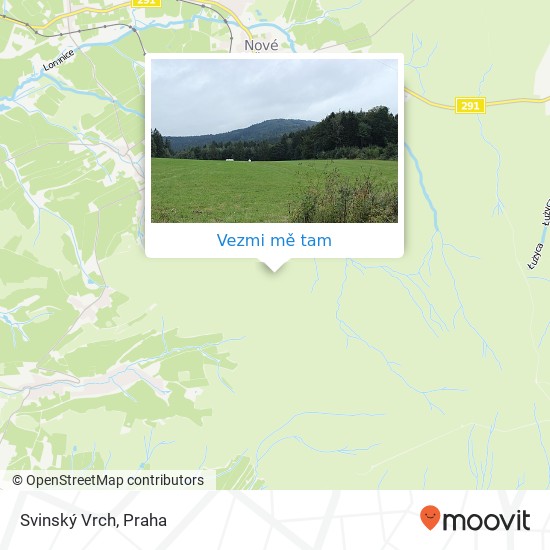 Svinský Vrch mapa