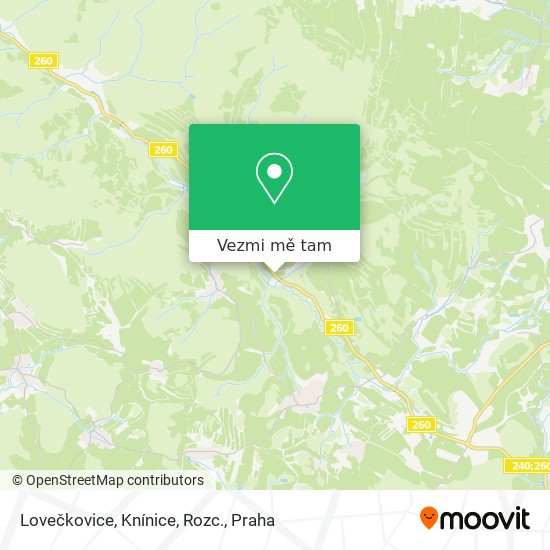 Lovečkovice, Knínice, Rozc. mapa