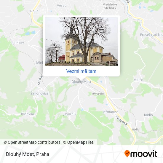 Dlouhý Most mapa