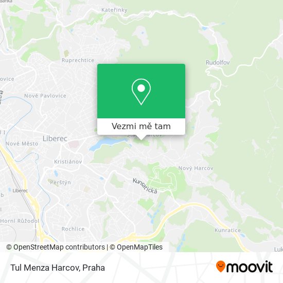 Tul Menza Harcov mapa