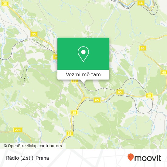 Rádlo (Žst.) mapa