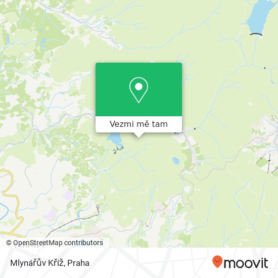 Mlynářův Kříž mapa