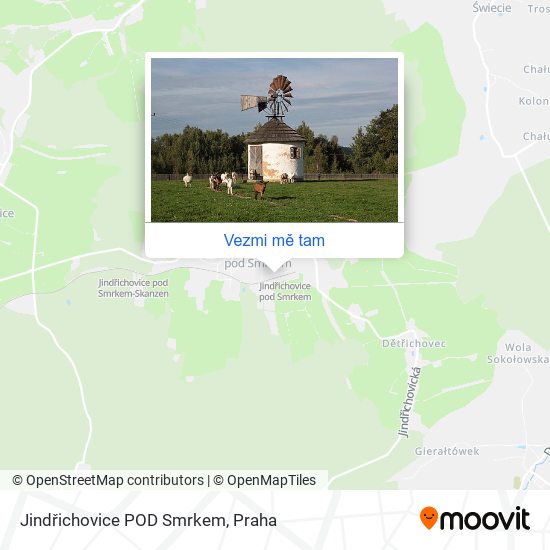 Jindřichovice POD Smrkem mapa