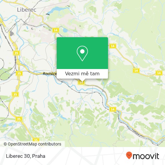 Liberec 30 mapa