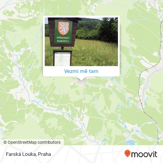 Farská Louka mapa