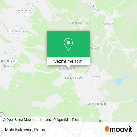 Malá Bukovina mapa