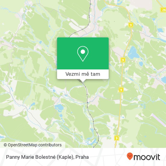 Panny Marie Bolestné (Kaple) mapa