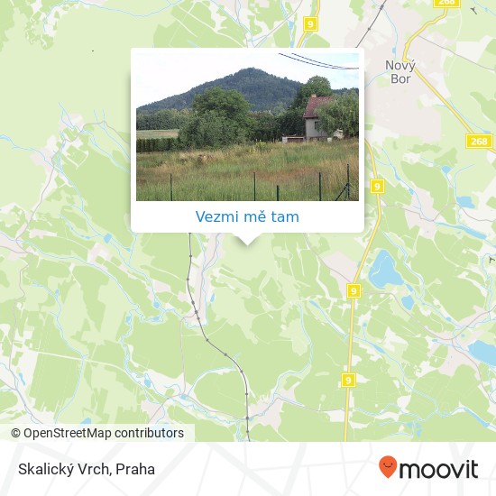 Skalický Vrch mapa