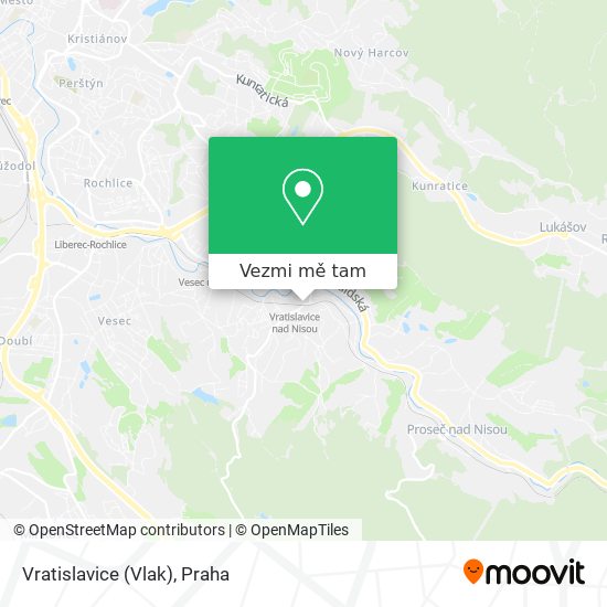 Vratislavice (Vlak) mapa