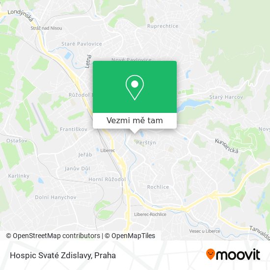 Hospic Svaté Zdislavy mapa