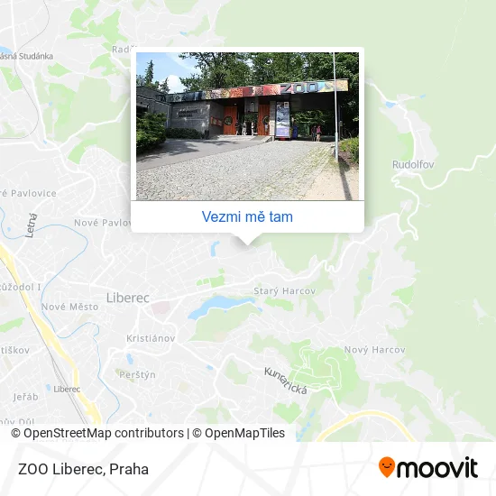ZOO Liberec mapa