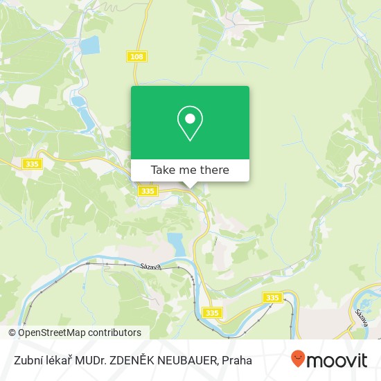 Zubní lékař  MUDr. ZDENĚK NEUBAUER mapa