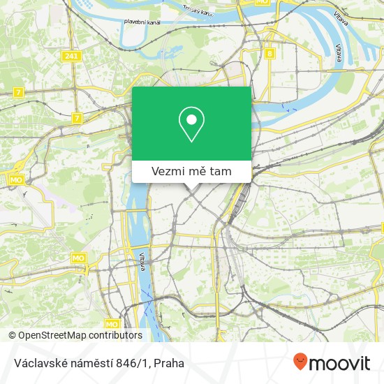 Václavské náměstí 846/1 mapa