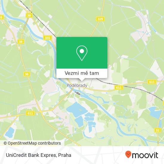 UniCredit Bank Expres mapa