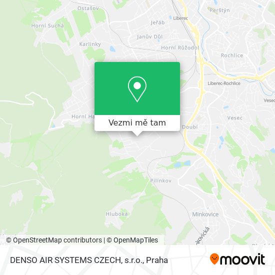 DENSO AIR SYSTEMS CZECH, s.r.o. mapa