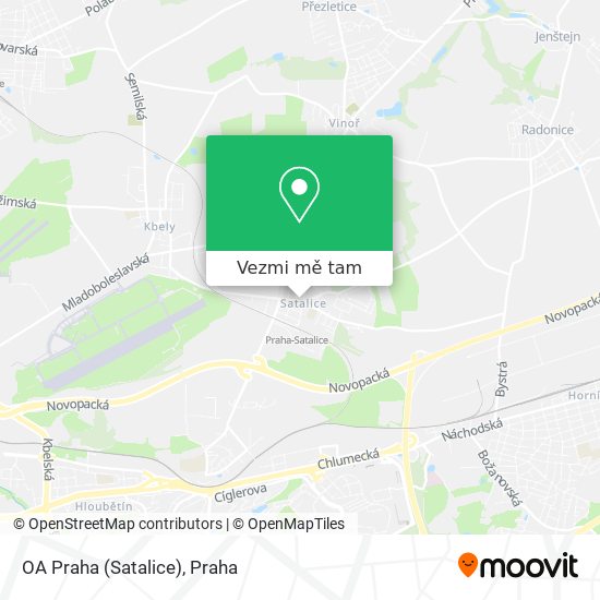 OA Praha (Satalice) mapa
