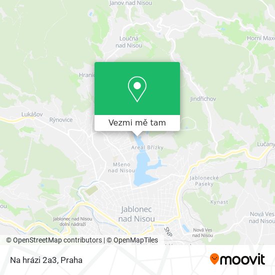 Na hrázi 2a3 mapa