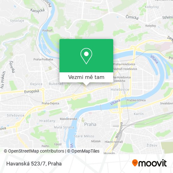 Havanská 523/7 mapa