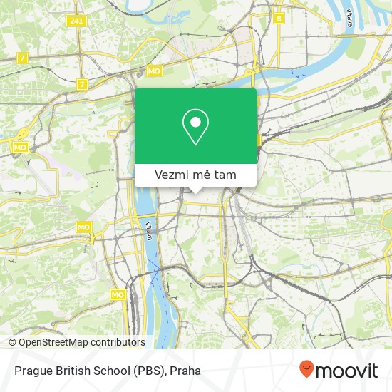 Prague British School (PBS) mapa