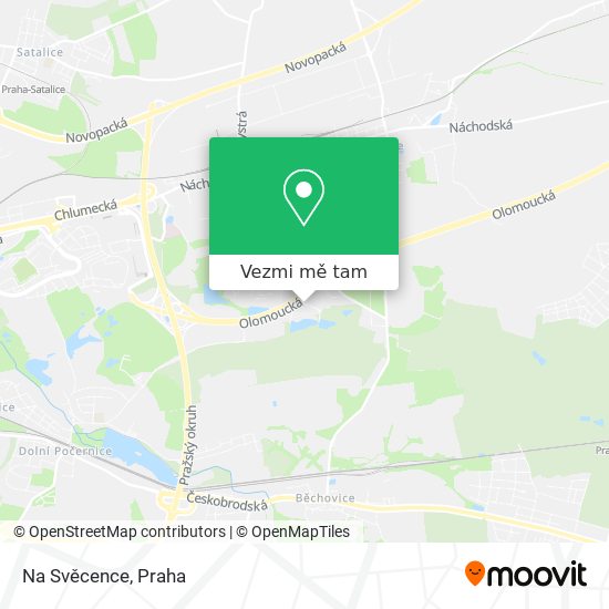Na Svěcence mapa