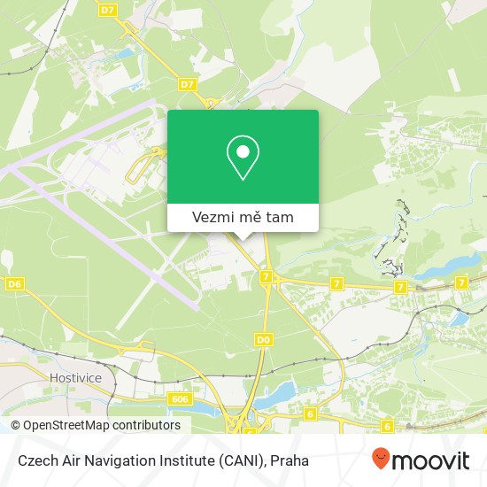 Czech Air Navigation Institute (CANI) mapa