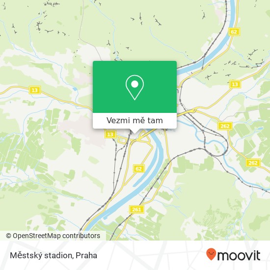 Městský stadion mapa