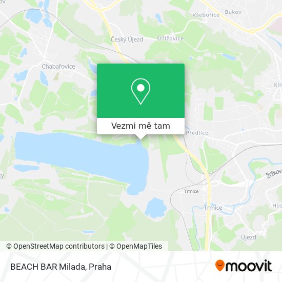 BEACH BAR Milada mapa
