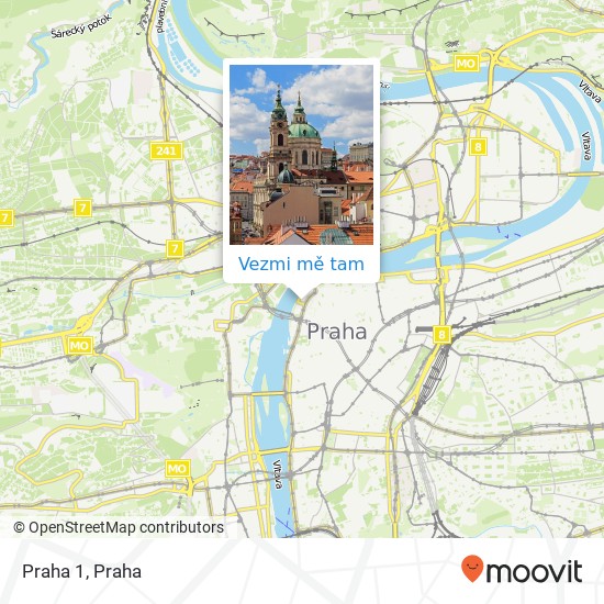 Praha 1 mapa