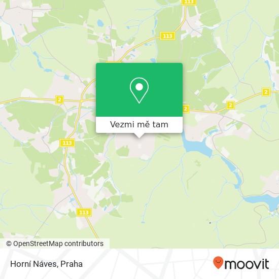 Horní Náves mapa