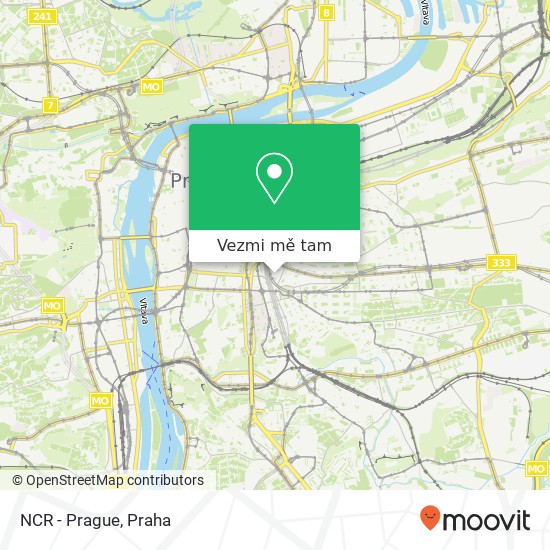 NCR - Prague mapa