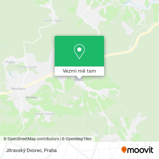 Jítravský Dvorec mapa