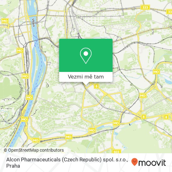 Alcon Pharmaceuticals (Czech Republic) spol. s.r.o. mapa