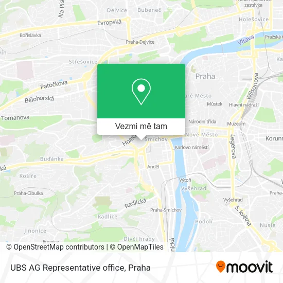 UBS AG Representative office mapa