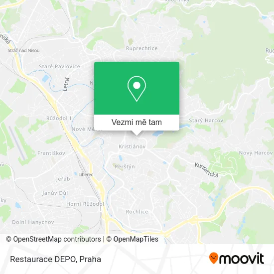 Restaurace DEPO mapa