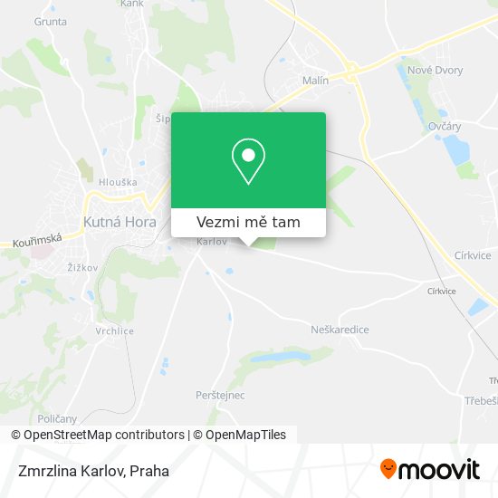 Zmrzlina Karlov mapa
