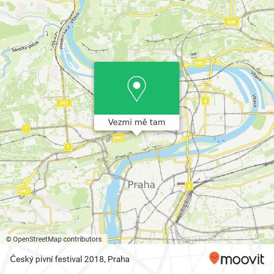 Český pivní festival 2018 mapa